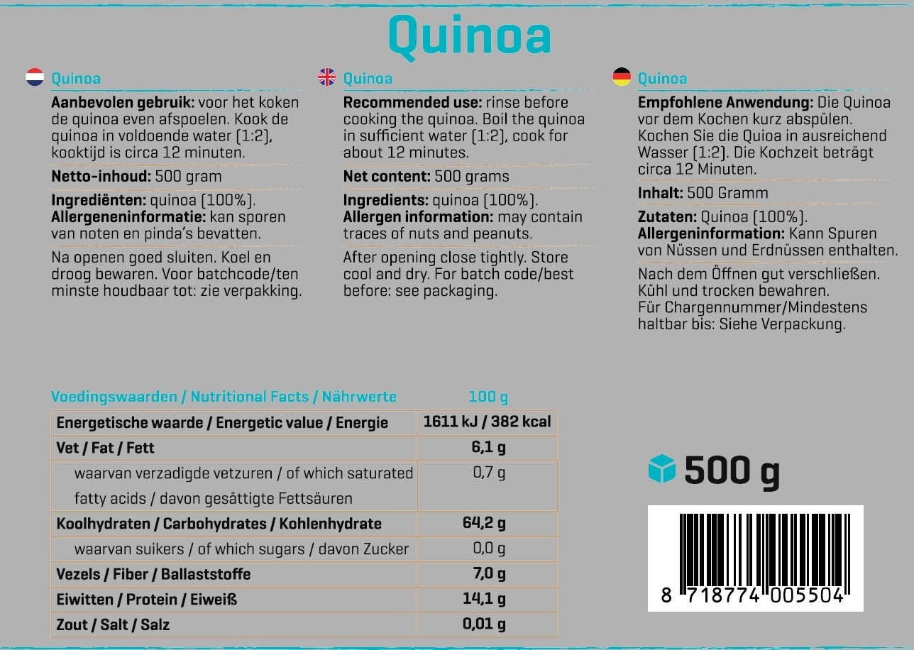 BODY & FIT PURE QUINOA 500 g 