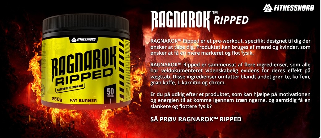 FITNESSNORD RAGNAROK RIPPED FAT BURNER 50 PORTIONER 