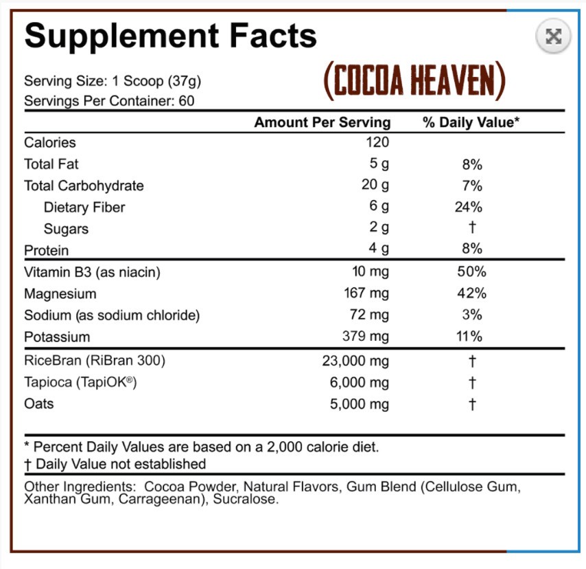 5% NUTRITION REAL CARBS RICE 60 serveringer