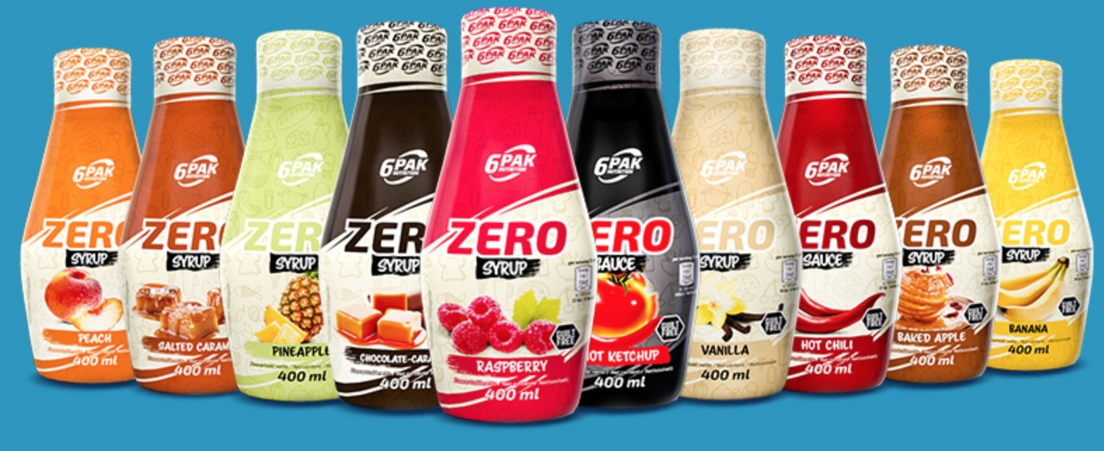 6PAK NUTRITION ZERO SYRUP 400 ml