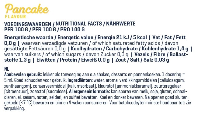 BODY & FIT ZERO % PANCAKE SYRUP 425 ml