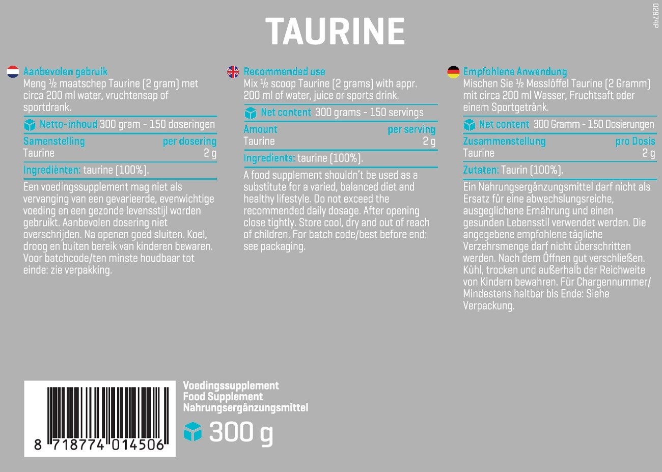 BODY & FIT PURE TAURINE 300 g 