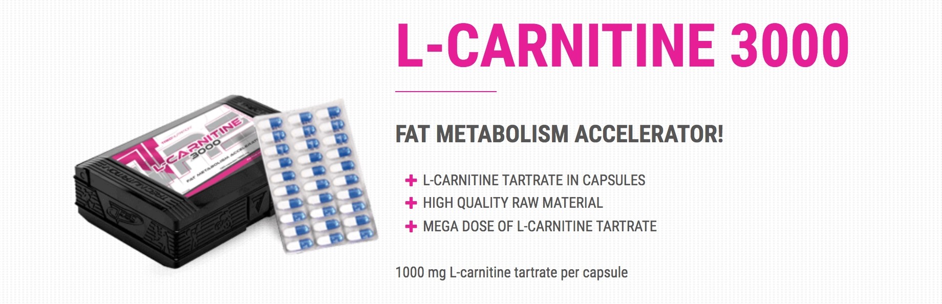 TREC NUTRITION L-CARNITINE 3000 60 stk 