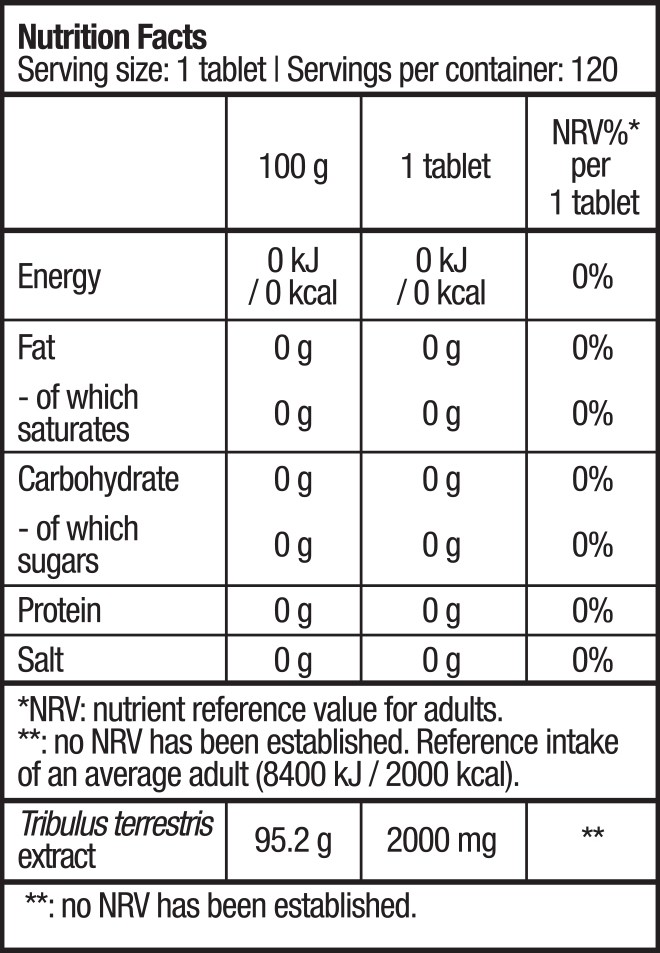 BIOTECH USA TRIBOOSTER 120 stk 