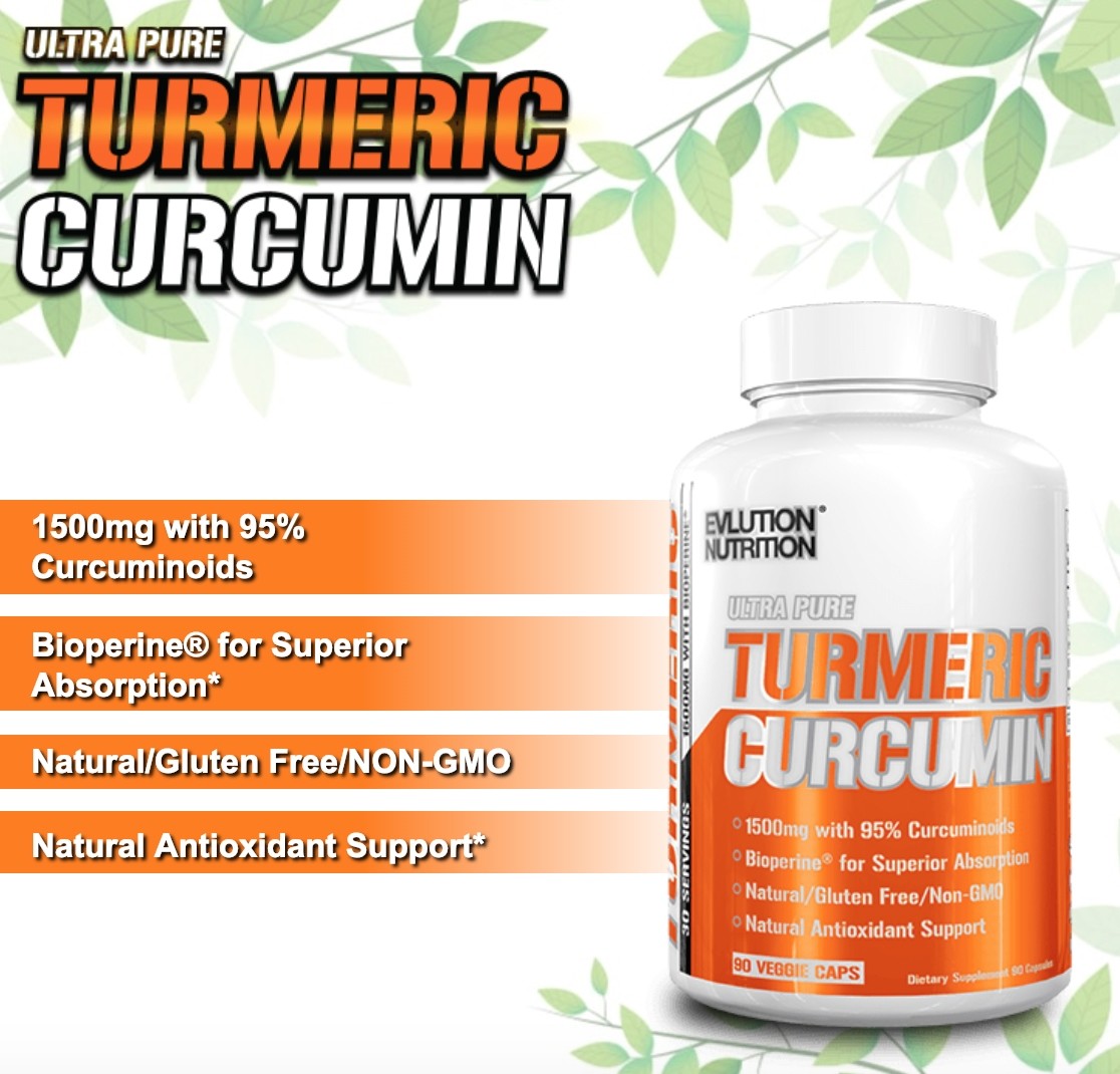 EVL NUTRITION TURMERIC CURCUMIN 90 stk 