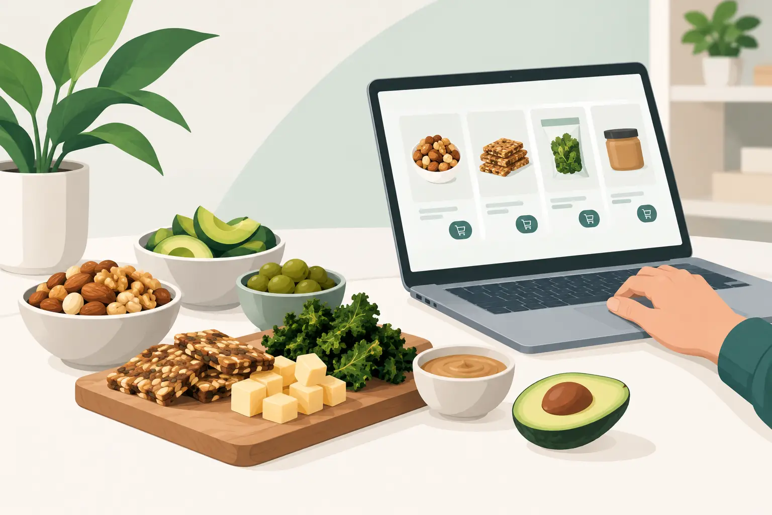 Ketogene snacks online med det rette indhold