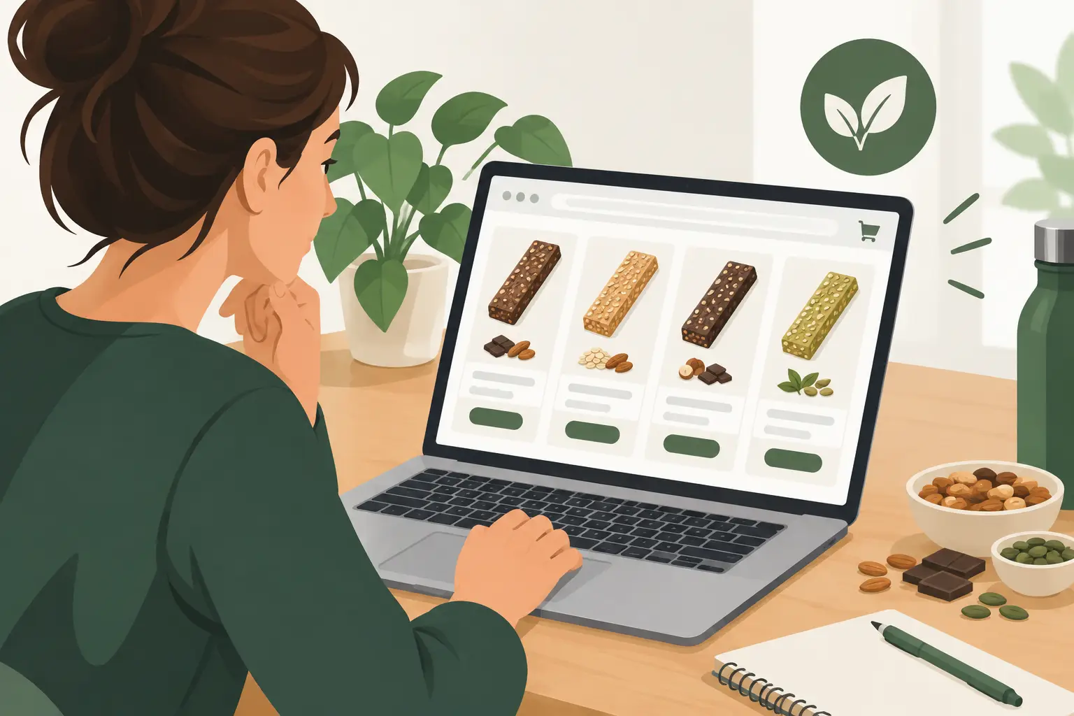 Sådan vælger du veganske proteinbarer online