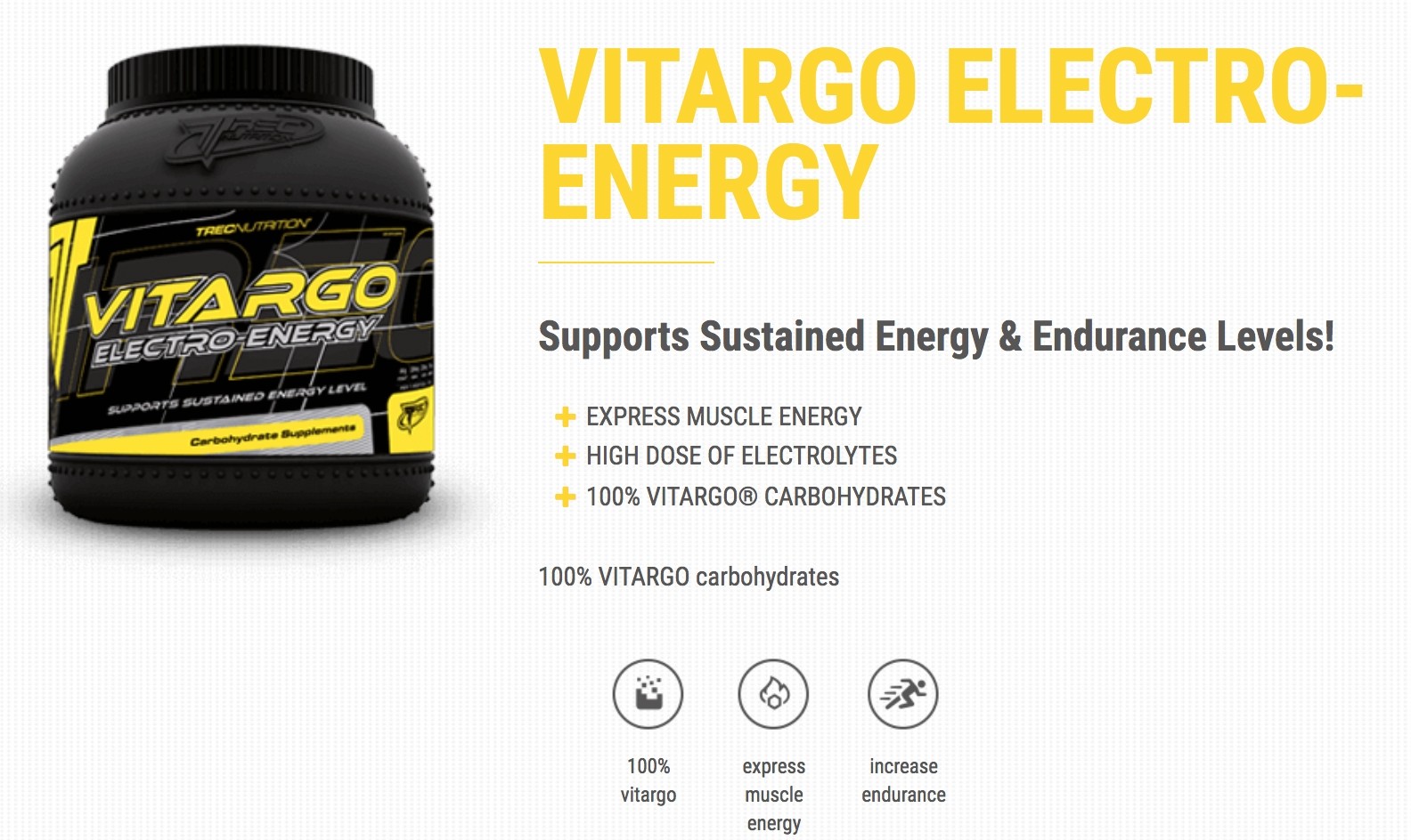 TREC NUTRITION VITARGO ELECTRO ENERGY 2100 g 