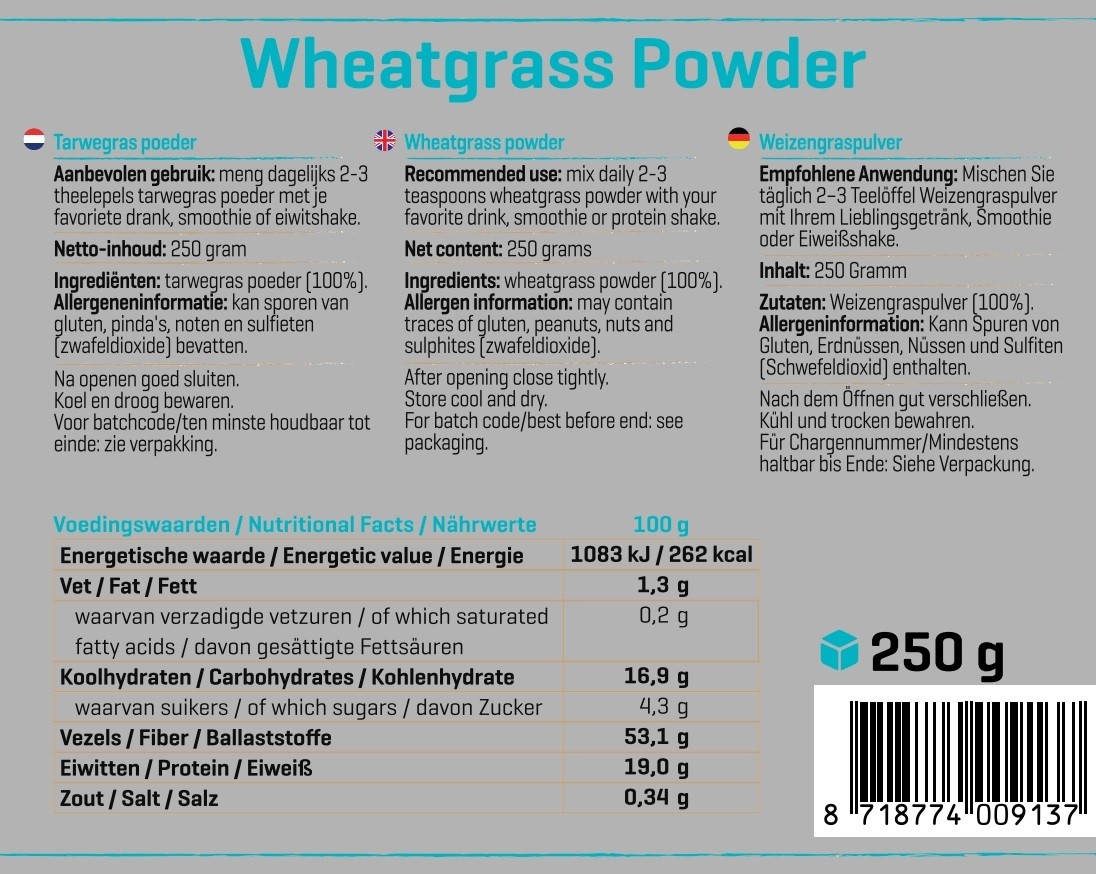 BODY & FIT PURE WHEATGRASS 250 g 