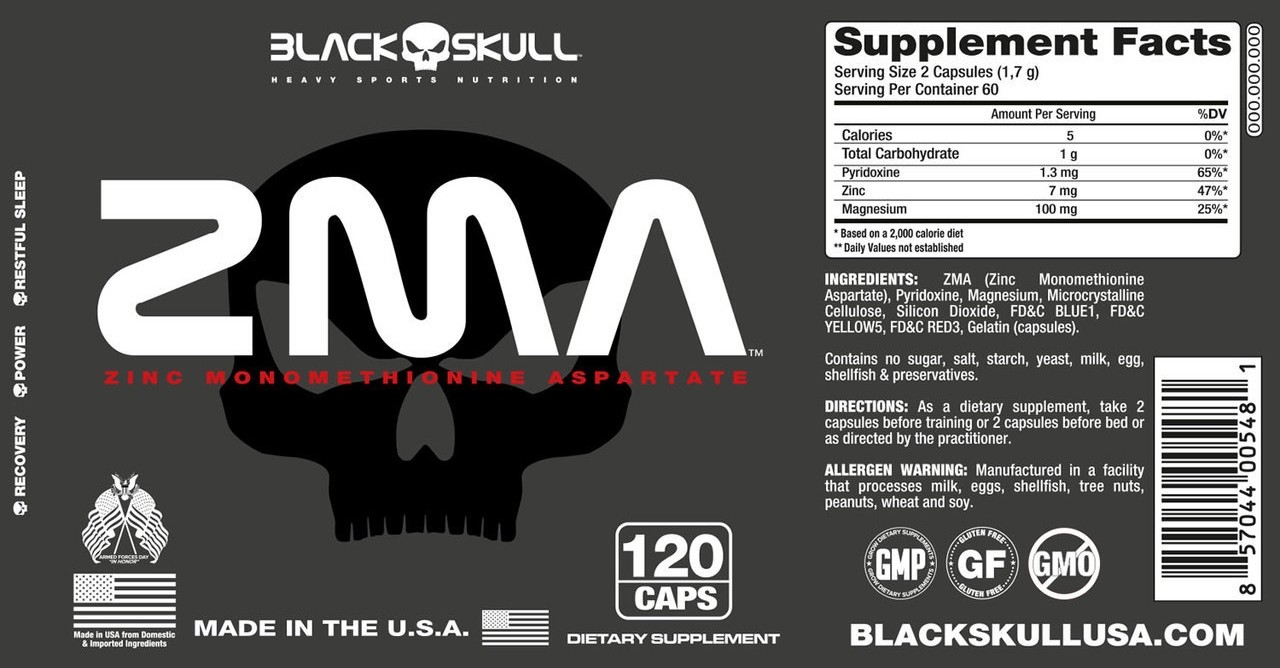 BLACK SKULL ZMA 120 stk 