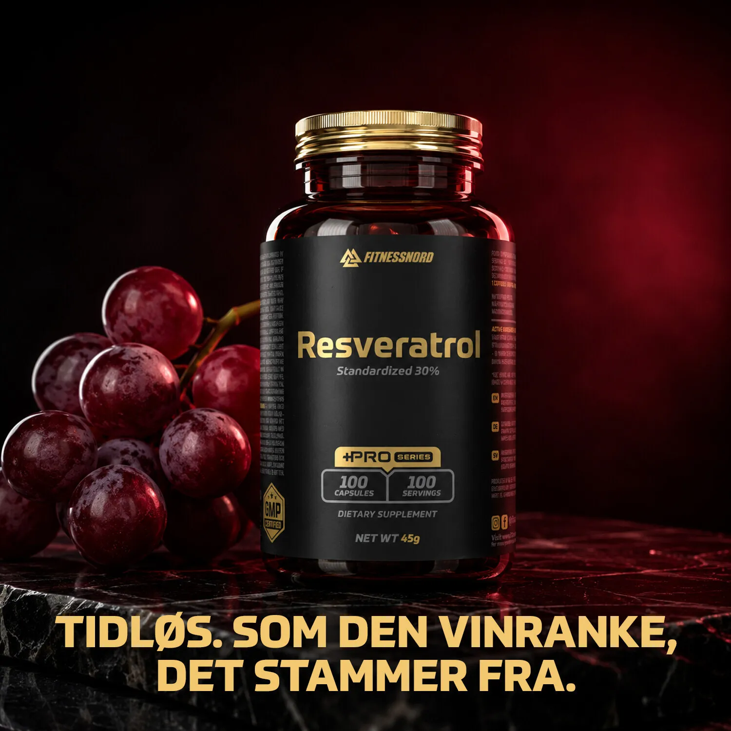 Fitnessnord Resveratrol (100 kapsler)