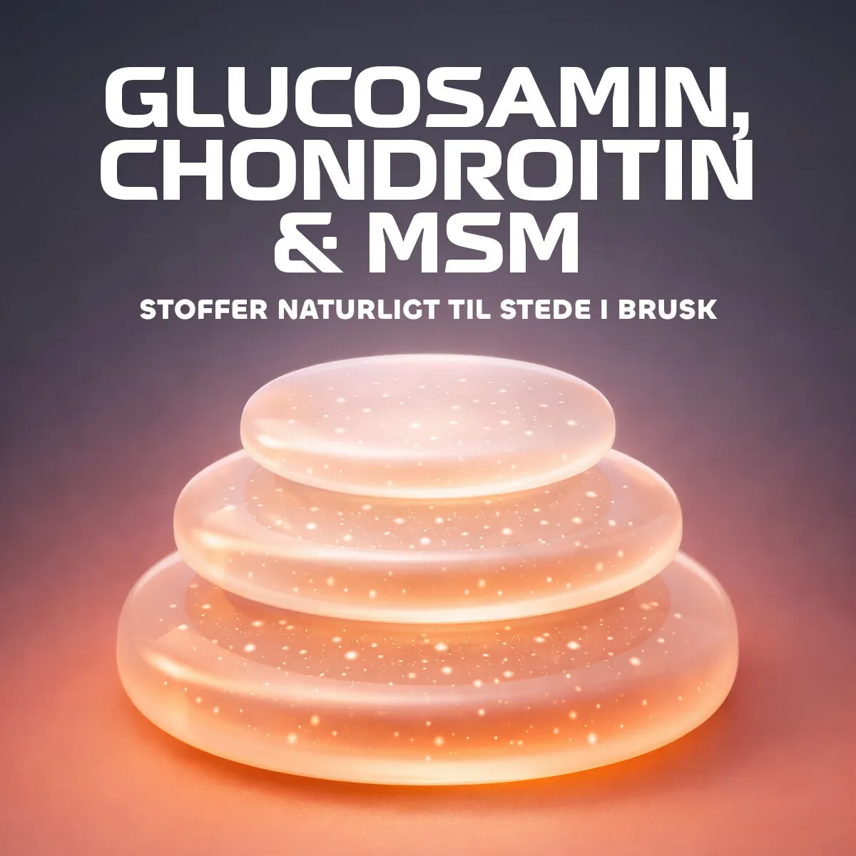 Fitnessnord Ledkompleks – Kollagen, Glucosamin & MSM (Appelsin)