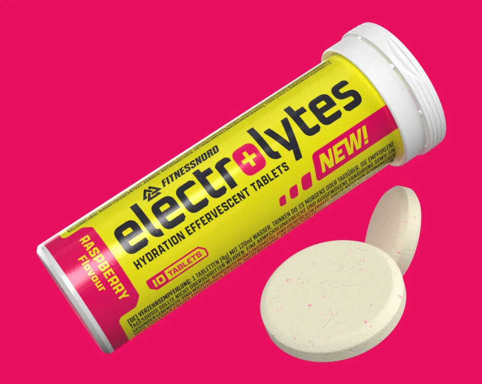 Elektrolytter med hindbærsmag (10 brusetabletter)