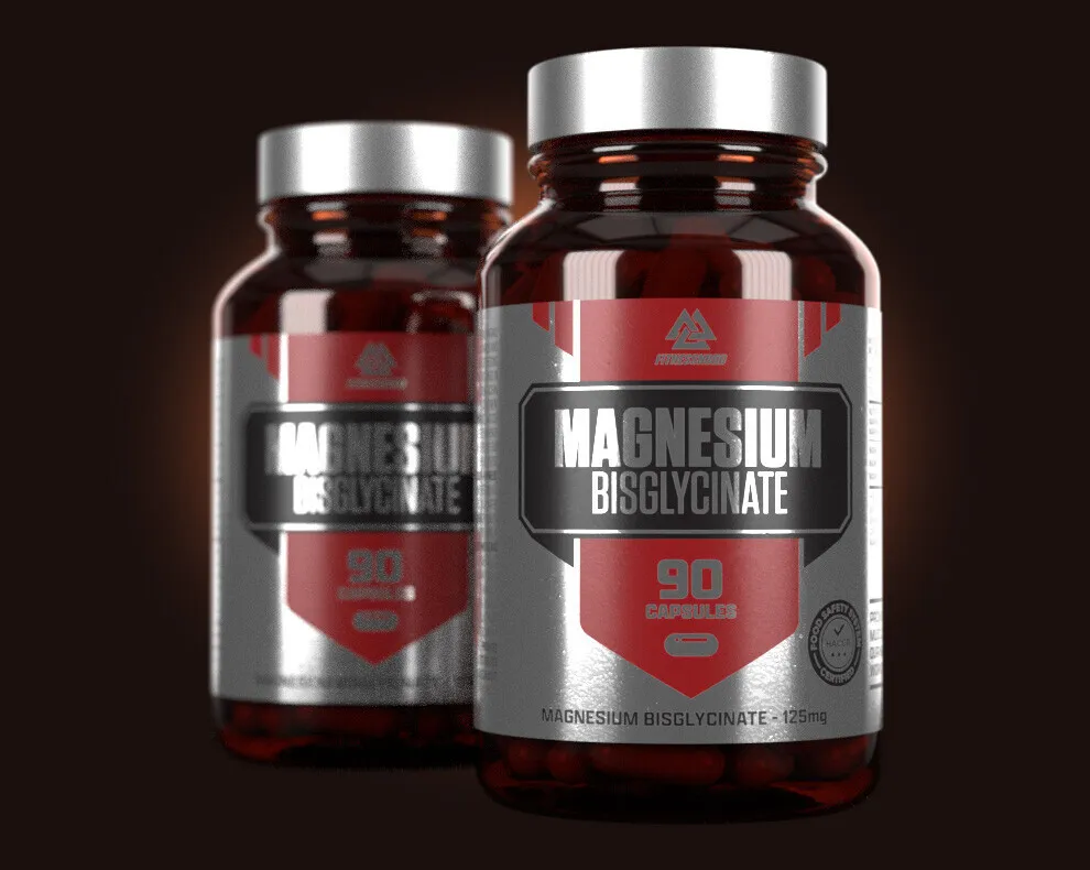 Magnesium Bisglycinat – 125 mg (90 veganske kapsler)