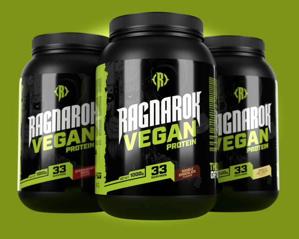 Ragnarok vegansk proteinpulver (4 x 1 kg)