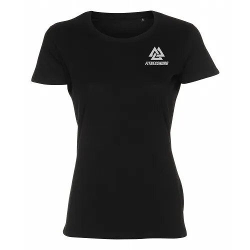 Dame t-shirt i svart