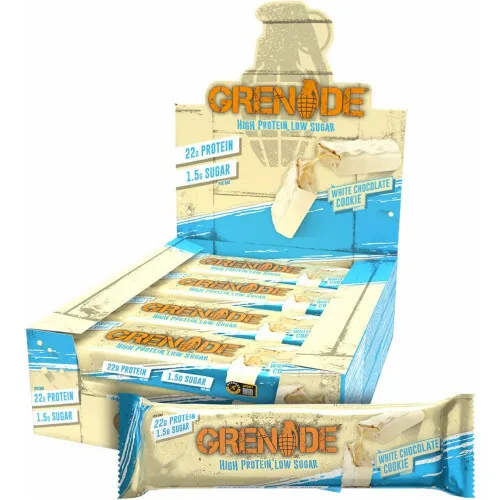 GRENADE PROTEIN BAR 12 x 60 g -White Chocolate Cookie