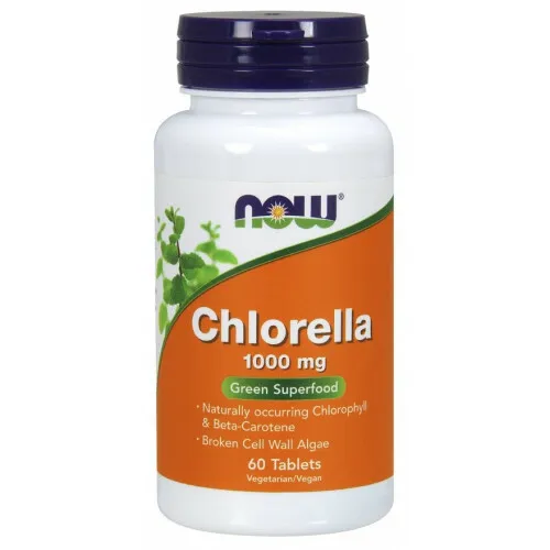 NOW FOODS CHLORELLA 1000 mg 60 stk 