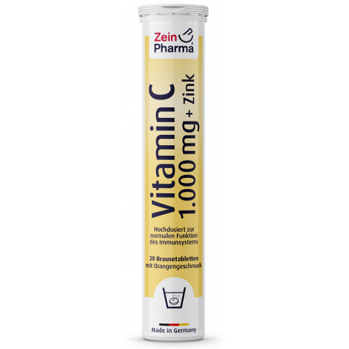 ZEIN  VITAMIN C + ZINC, ORANGE - 20 EFFERVESCENT TABS
