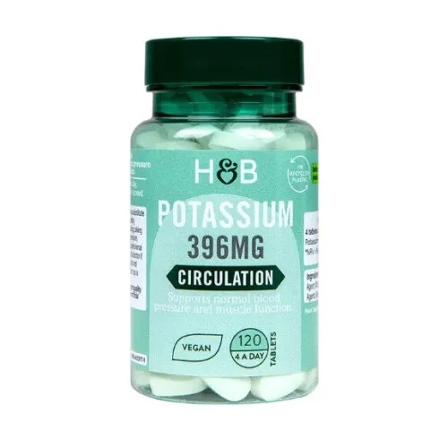 Potassium 396mg, 120 vegan tabs