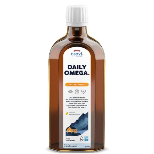 Daily Omega 1600mg Omega 3 (Natural Lemon) 250 ml.