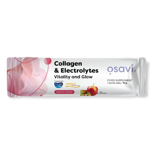 Collagen Electrolytes Vitality and Glow Apple & Rhubarb 10g (1 portion)