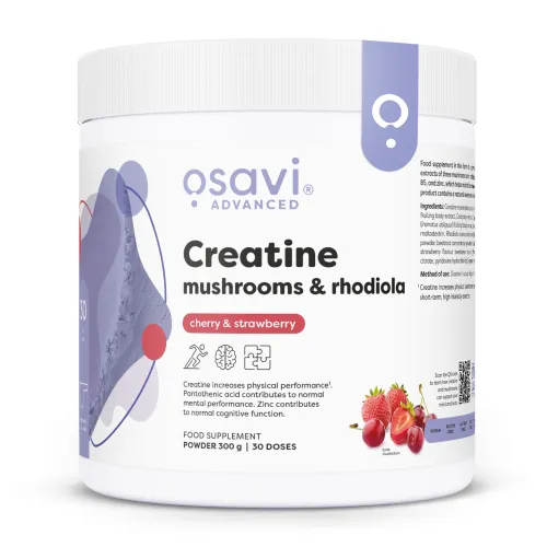 Creatine Mushrooms & Rhodiola Cherry & Strawberry 300g
