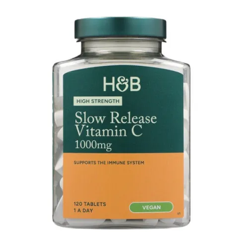 Højt doserede Slow Release Vitamin C 1000mg, 120 tabletter