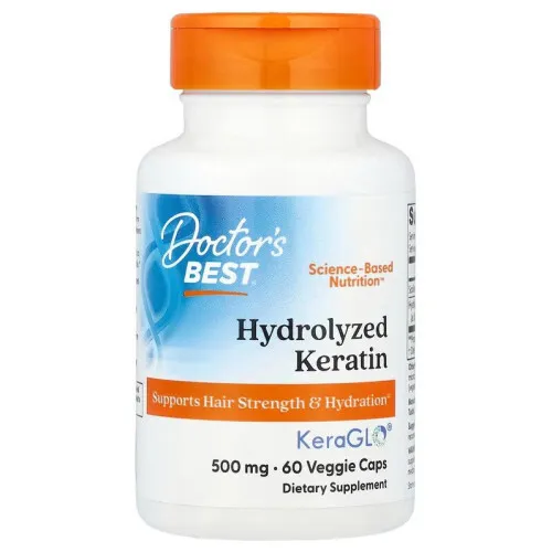 Hydrolyzed Keratin 500mg, 60 vkapsler