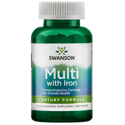 Swanson Multi med Jarn, Century Formula, 130 tabletter