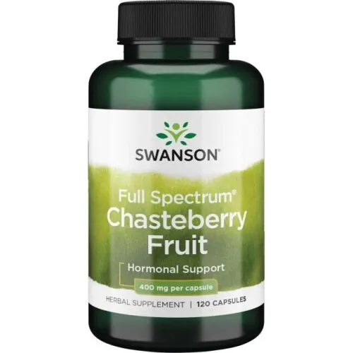 Swanson Full Spectrum Kyskhetsbär Frukt, 400 mg, 120 kapslar