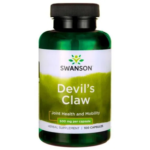 Swanson Djävulsklo, 500 mg, 100 kapslar