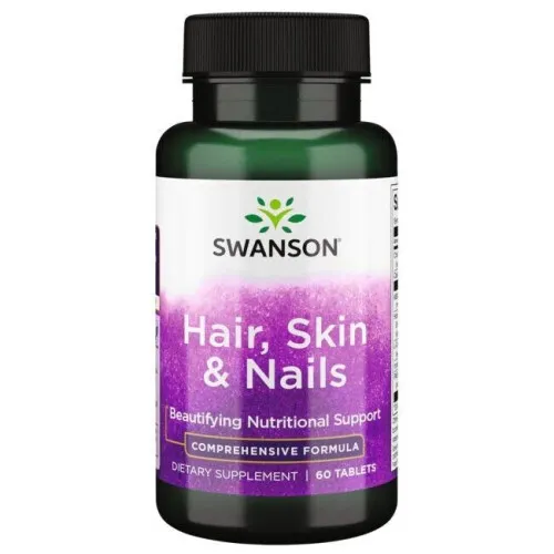 Swanson Hår, Hud & Naglar, 60 tabletter