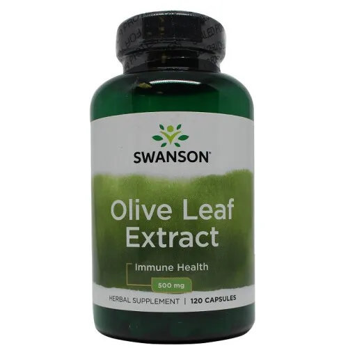 Swanson Olivbladsextrakt, 500 mg, 120 kapslar