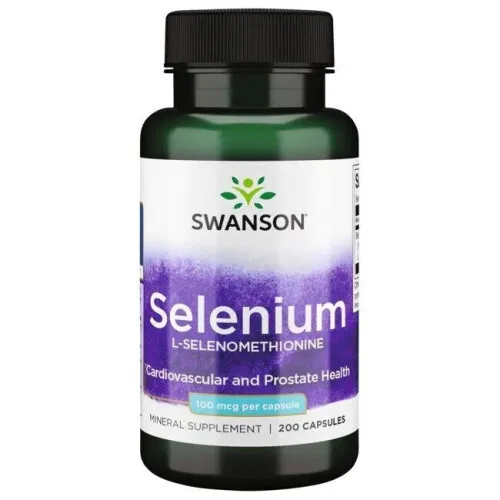 Swanson Selen, 100 mcg, 200 kapslar