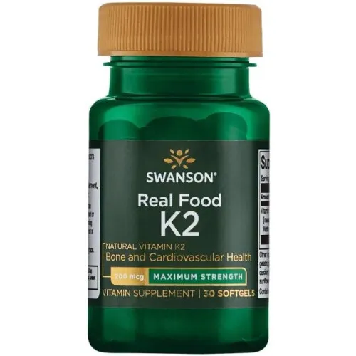 Swanson Vitamin K-2 Naturlig, 200 mcg, 30 kapslar