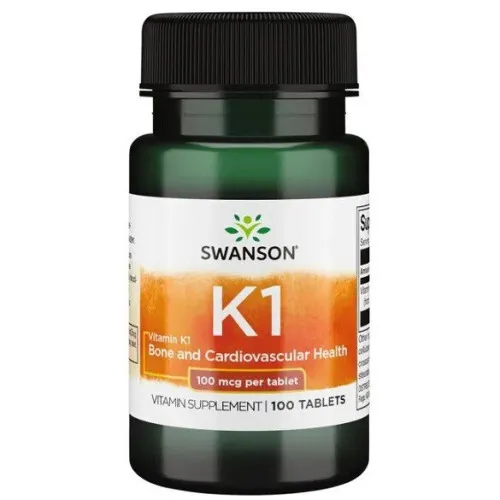 Swanson Vitamin K1, 100 mcg, 100 tabletter