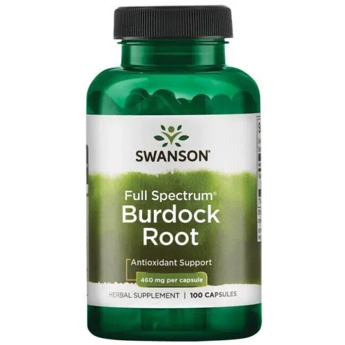 Swanson Fullt Spektrum Kardborrerot, 460 mg, 100 kapslar
