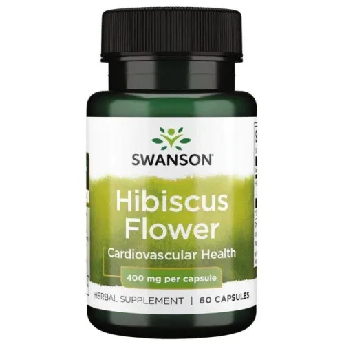 Swanson Hibiskusblomma, 400 mg, 60 kapslar