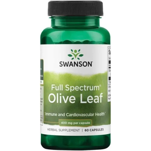Swanson Full Spectrum Olivblad, 400 mg, 60 kapslar
