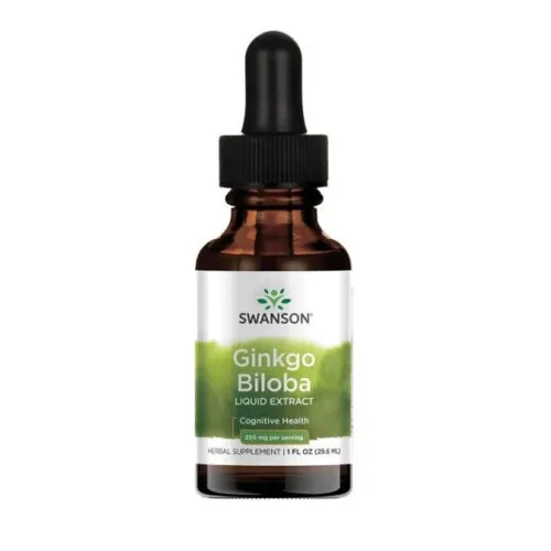 Swanson Ginkgo Biloba flytande extrakt, 250 mg, 29,6 ml