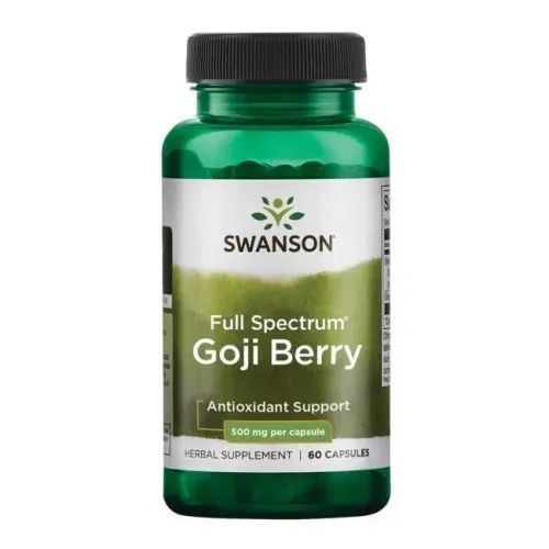 Swanson Full Spectrum Gojibär, 500 mg, 60 kapslar
