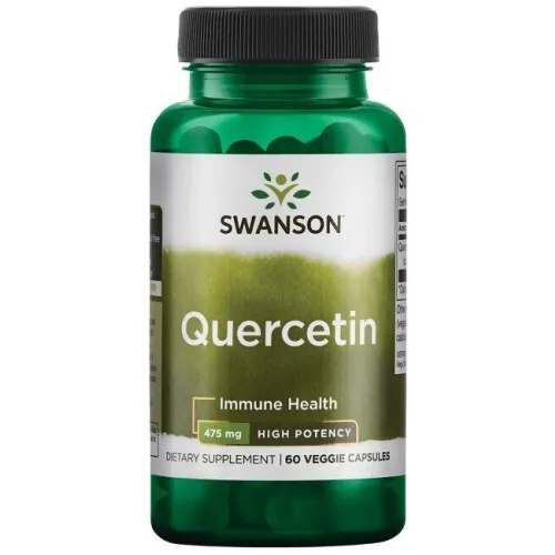 Swanson Quercetin Hög Potens, 475 mg, 60 kapslar