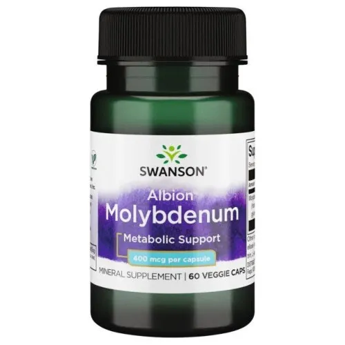 Swanson Albion Molybden, 400 mcg, 60 kapslar