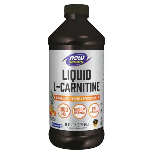 Now Foods Flytande L-Karnitin 1000 mg, 473 ml