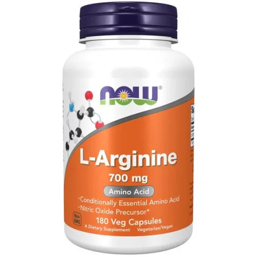 Now Foods L-Arginin 700 mg, 180 kapslar