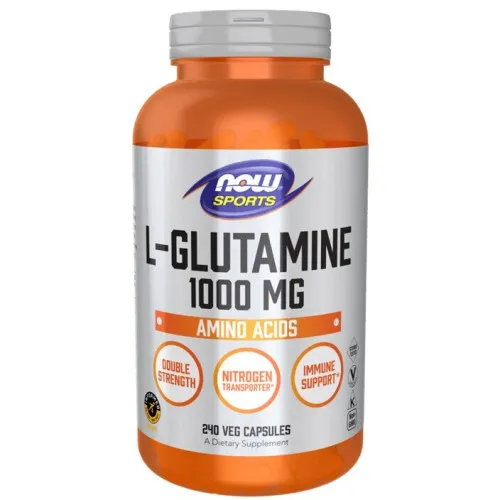 Now Foods L-Glutamin, 1000 mg, 240 kapslar