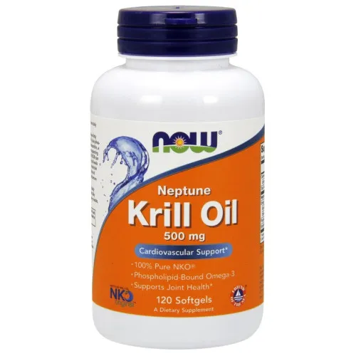 Now Foods Krillolja, 500 mg, 120 kapslar