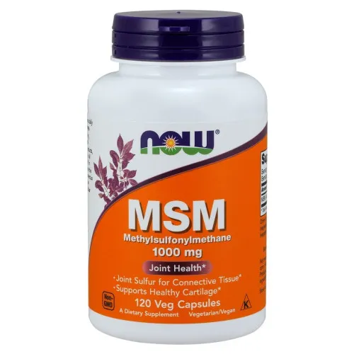 Now Foods MSM Methylsulfonylmetan, 1000 mg, 120 kapslar