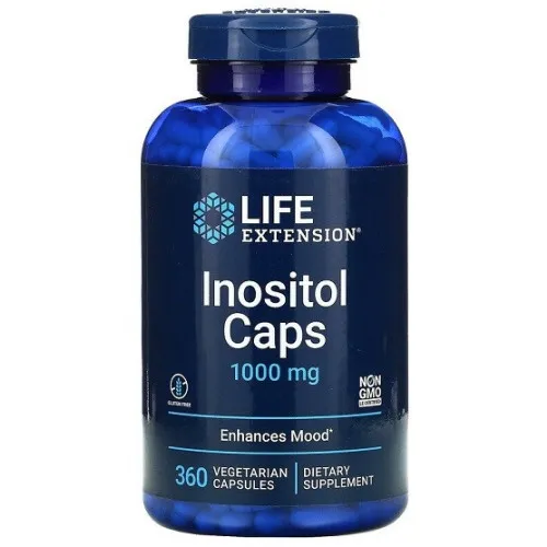 Life Extension Inositol kapslar, 1000 mg, 360 kapslar